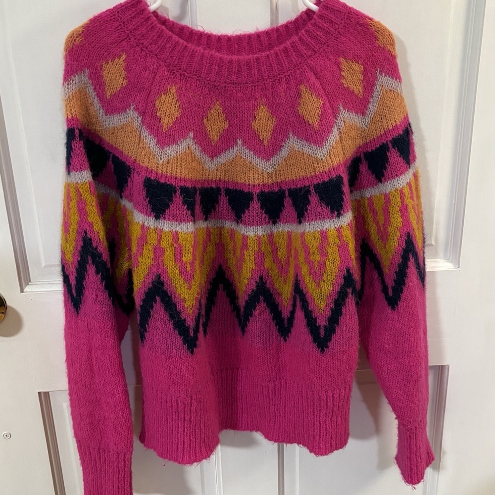 A New Day Fuzzy Crewneck Pullover Knit Sweater 2XL